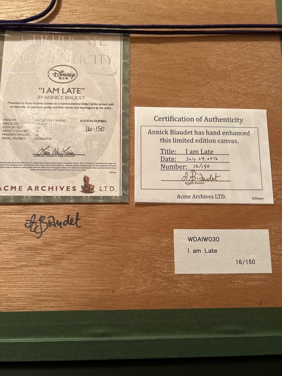 WDAW030  I am Late（美術品・骨董品）の商品画像 - 査定依頼日：2025年10月14日 - 最高査定価格：4,000円