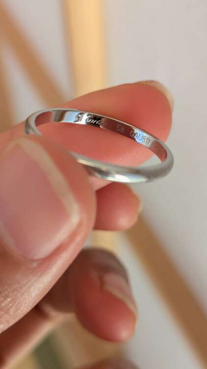 カルティエ　バレリーナ プラチナ、ダイヤモンド ウェディング リング プラチナ、（金・貴金属）の商品画像 - 査定依頼日：2025年3月21日 - 最高査定価格：100,000円