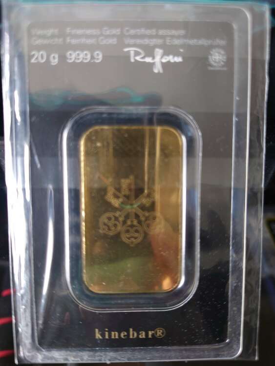 UBS 24K インゴット 20グラム（金・貴金属）の商品画像 - 査定依頼日：2025年4月1日 - 最高査定価格：327,000円