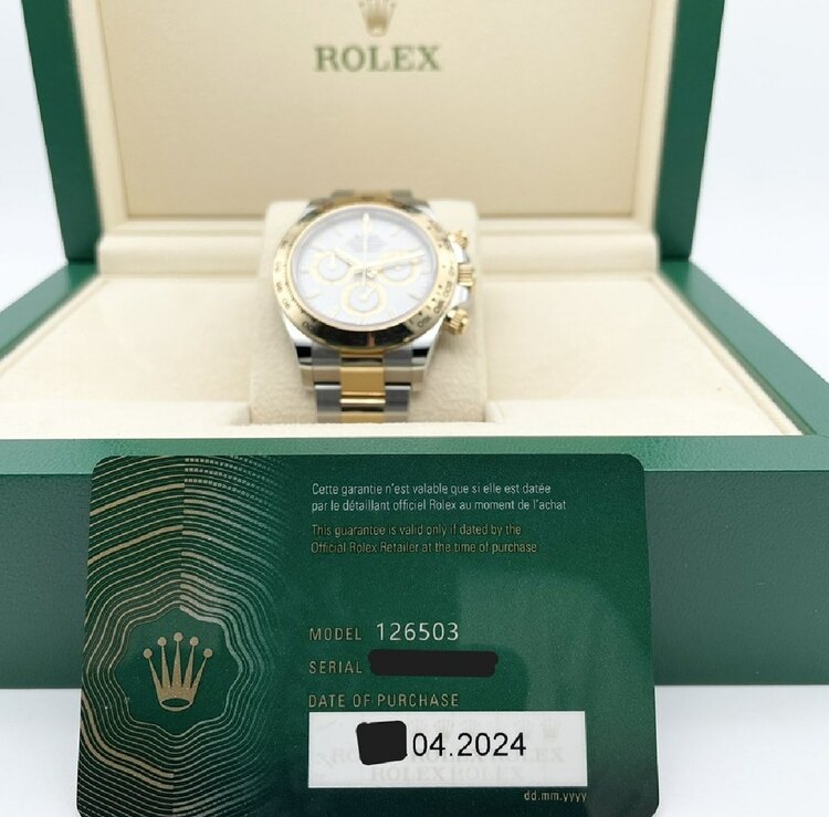 ロレックス デイトナ 126503（高級時計）の商品画像 - 査定依頼日：2025年5月29日 - 最高査定価格：3,420,000円