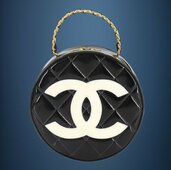 ラウンドバニティバッグ