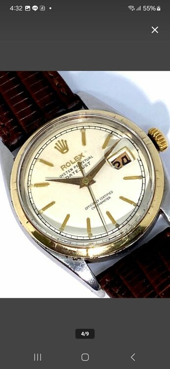 ROLEX ロレックス デイトジャスト 6305 1954年 腕時計 自動巻き（高級時計）の商品画像 - 査定依頼日：2025年6月14日 - 最高査定価格：550,000円