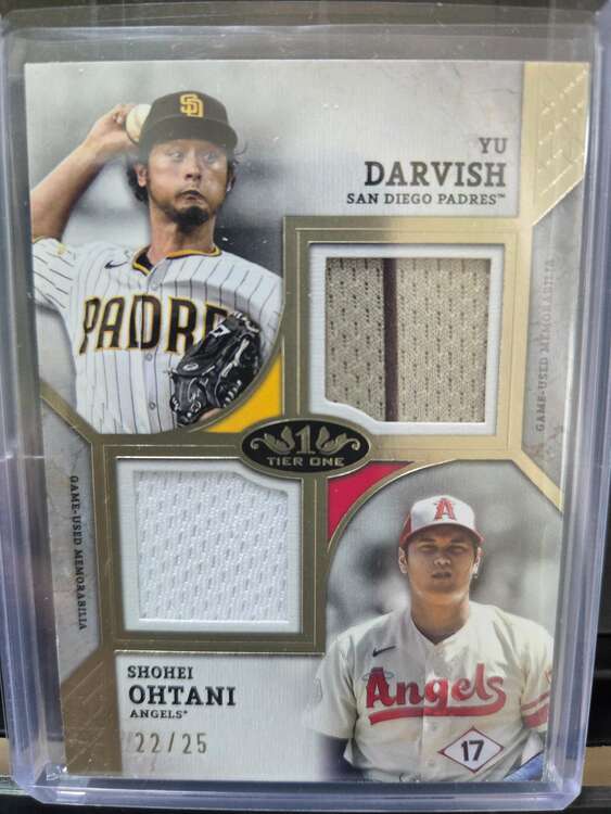 スポーツトレーディングカード　TOPPS  大谷翔平&ダルビッシュ有　レリック（トレカ）の商品画像 - 査定依頼日：2025年5月25日 - 最高査定価格：8,800円
