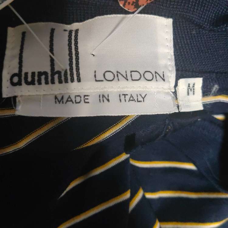 ダンヒル　dunhill London made in Italy　Tシャツ（古着・ファッション）の商品画像 - 査定依頼日：2023年2月24日
