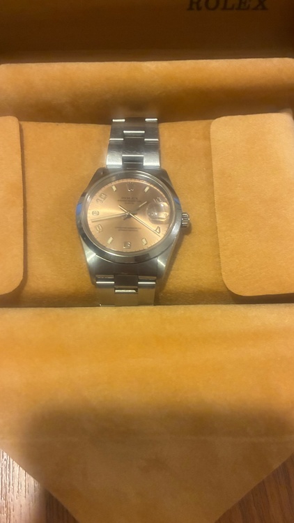 ロレックス パーペチュアルデイト Rolex Oyster Perpetual Ref.15200/カラー:ぴを（高級時計）の商品画像 - 査定依頼日：2025年12月20日 - 最高査定価格：750,000円