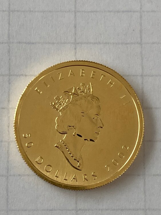 カナダメイプルリーフ金貨1オンス（金・貴金属）の商品画像 - 査定依頼日：2025年2月9日 - 最高査定価格：472,000円