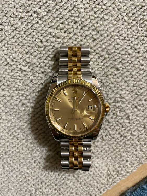 ロレックス デイトジャスト 11623（高級時計）の商品画像 - 査定依頼日：2025年2月18日 - 最高査定価格：1,000,000円