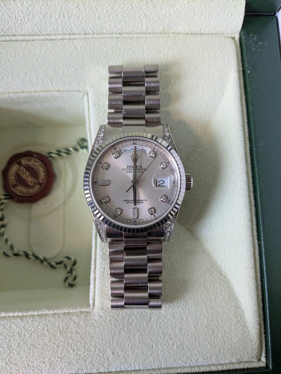 ロレックス デイデイト 118439A（高級時計）の商品画像 - 査定依頼日：2026年3月15日 - 最高査定価格：5,350,000円