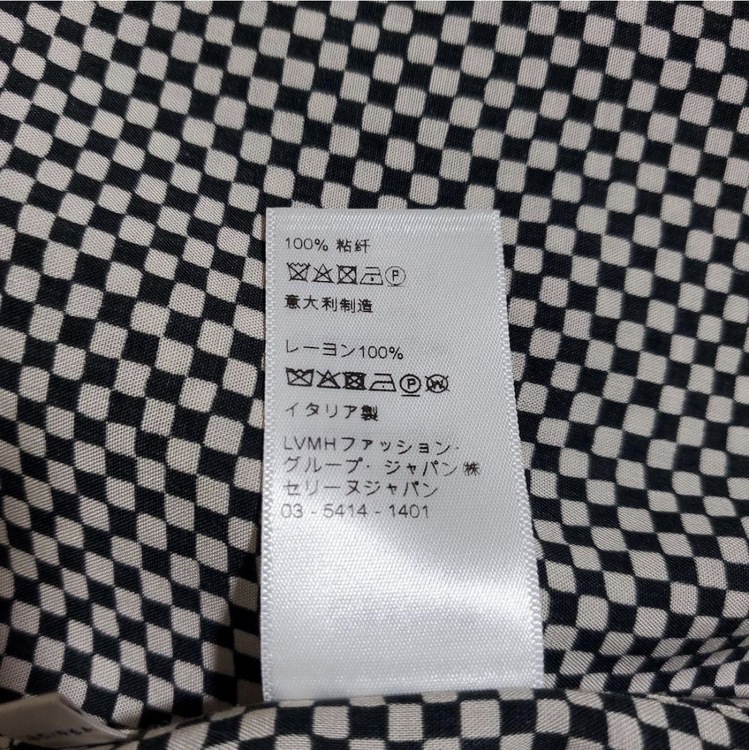 セリーヌ　21SS チェッカーフラッグシャツ（古着・ファッション）の商品画像 - 査定依頼日：2026年8月20日 - 最高査定価格：21,000円
