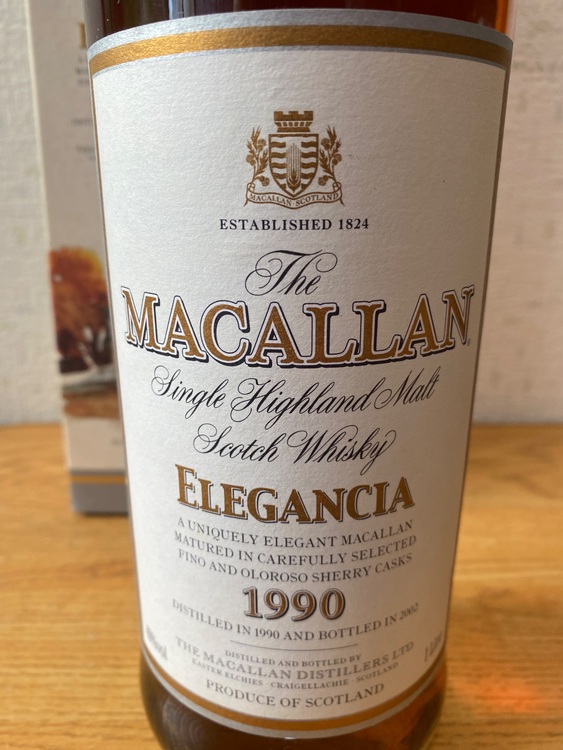 マッカラン　エレガンシア　1990（お酒）の商品画像 - 査定依頼日：2025年8月2日 - 最高査定価格：101,000円