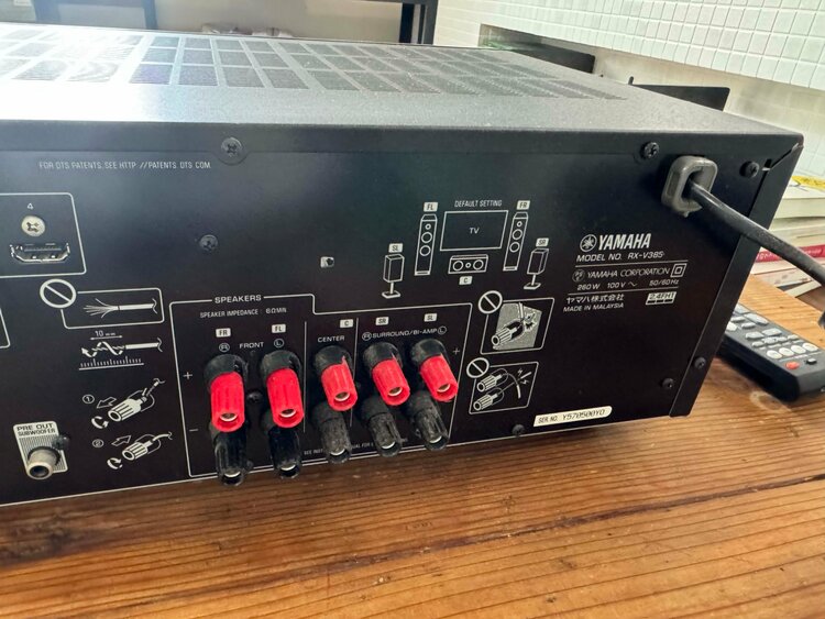 ヤマハ　アンプ　RXV-385（オーディオ・スピーカー）の商品画像 - 査定依頼日：2026年4月14日 - 最高査定価格：6,000円