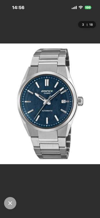EDIFICE AUTOMATIC / EFK-110D-2AJF（金・貴金属）の商品画像 - 査定依頼日：2026年5月22日 - 最高査定価格：12,000円