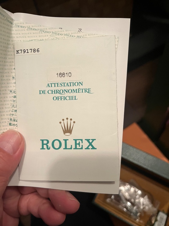 ロレックス サブマリーナー 1661（高級時計）の商品画像 - 査定依頼日：2025年11月12日 - 最高査定価格：1,850,000円