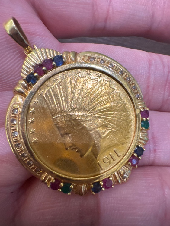 インディアンコインペンダント（金・貴金属）の商品画像 - 査定依頼日：2026年2月17日 - 最高査定価格：100,000円