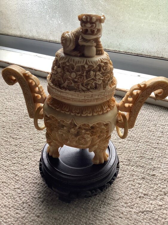 象牙置物（美術品・骨董品）の商品画像 - 査定依頼日：2025年5月11日 - 最高査定価格：8,000円