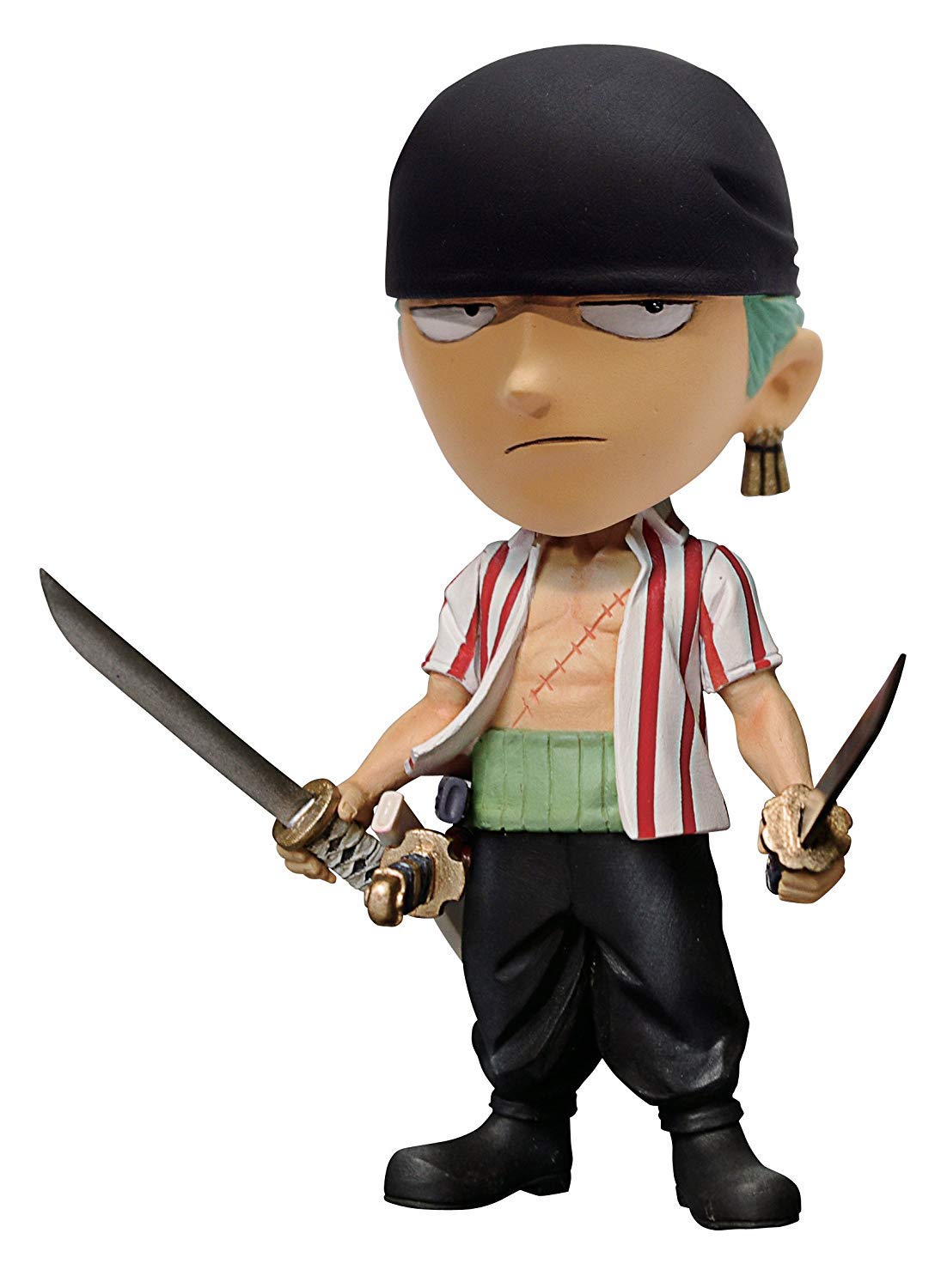 ボビングヘッド One Pieceシリーズ ロロノア ゾロ バンダナver フィギュア 本物フィギュアは4real フォーリアル