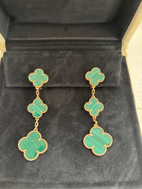 ヴァンクリーフ　アルハンブラマラカイトイヤリング（金・貴金属）の商品画像 - 査定依頼日：2026年2月26日 - 最高査定価格：1,500,000円