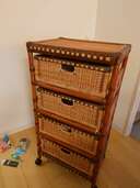 マダムロタン(Madame Rotin) ランドリー収納　アンティークブラウン（家具・寝具）の商品画像 - 査定依頼日：2025年5月18日 - 最高査定価格：1,000円