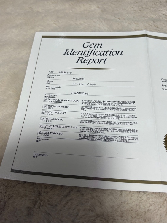 ハートシェイプダイヤモンドネックレス（宝石）の商品画像 - 査定依頼日：2025年11月27日 - 最高査定価格：100,000円