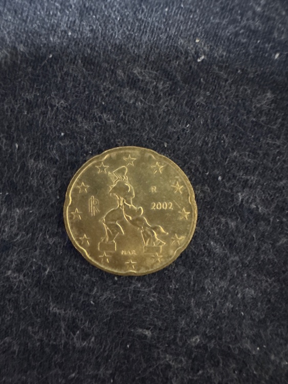 2002年製20セントイタリアユーロ硬貨（金・貴金属）の商品画像 - 査定依頼日：2026年2月26日 - 最高査定価格：20円
