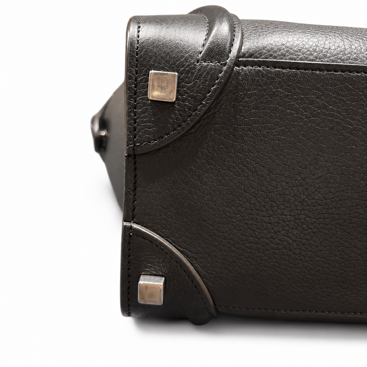 CELINE セリーヌ ラゲージ マイクロ ブラック カーフスキン（ブランドバッグ）の商品画像 - 査定依頼日：2026年8月15日 - 最高査定価格：150,000円