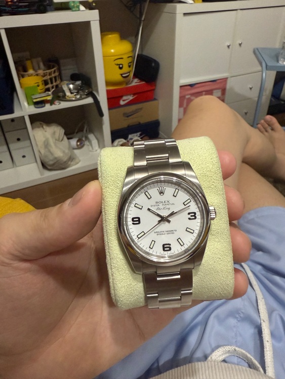 ロレックス エアキング 114200（高級時計）の商品画像 - 査定依頼日：2025年11月9日 - 最高査定価格：830,000円