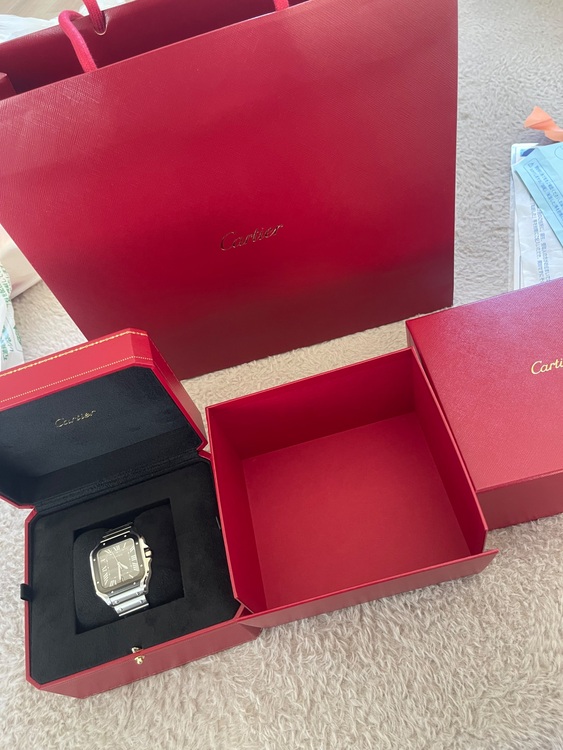 　サントスドゥカルティエ　LM　グレー　SS　（高級時計）の商品画像 - 査定依頼日：2025年11月24日 - 最高査定価格：980,000円