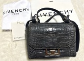 GIVENCHY ジバンシィ エデン ミニ クロコ型押し・グレー 2WAY ショルダーバッグ（ブランドバッグ）の商品画像 - 査定依頼日：2026年8月20日 - 最高査定価格：45,000円