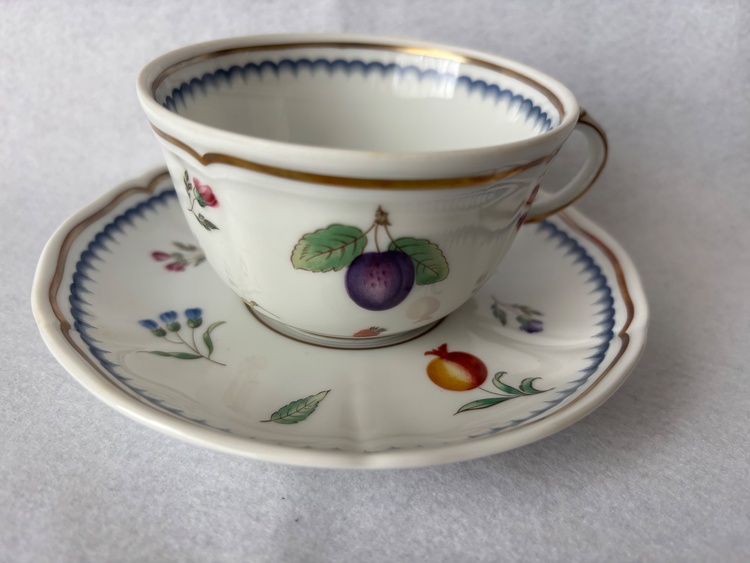 リチャードジノリ　ティーカップ＆ソーサー　イタリアンフルーツ（美術品・骨董品）の商品画像 - 査定依頼日：2026年6月11日 - 最高査定価格：10,000円
