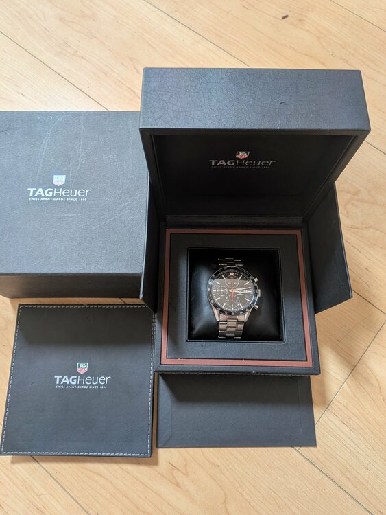 カレラタキメータークロノレーシング（高級時計）の商品画像 - 査定依頼日：2026年2月14日 - 最高査定価格：230,000円