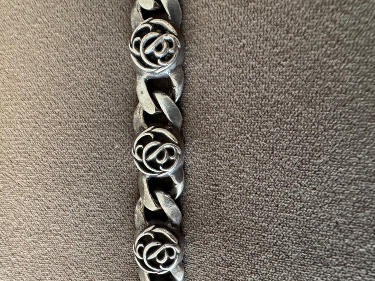 クロムハーツ　フローラルリンクオールドブレスレット　7リンク（古着・ファッション）の商品画像 - 査定依頼日：2026年1月20日 - 最高査定価格：250,000円