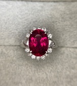 天然ルベライト pt900 ダイヤモンド リング（宝石）の商品画像 - 査定依頼日：2025年6月27日 - 最高査定価格：200,000円