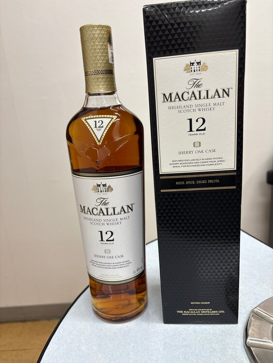 マッカラン12年シェリーカスク（お酒）の商品画像 - 査定依頼日：2025年5月4日 - 最高査定価格：9,000円