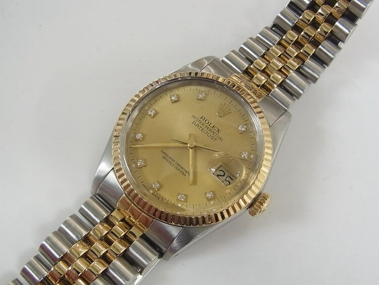 ロレックス デイトジャスト 1601（高級時計）の商品画像 - 査定依頼日：2025年4月25日 - 最高査定価格：750,000円