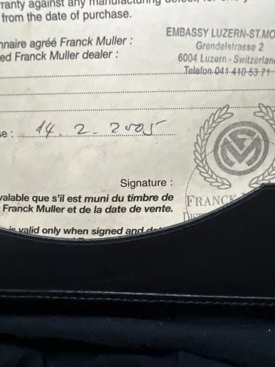 フランクミュラー トノウカーベックス 1752 Q（高級時計）の商品画像 - 査定依頼日：2025年3月30日 - 最高査定価格：200,000円