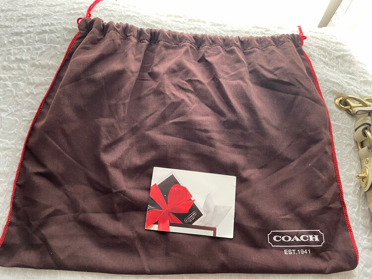 COACH コーチ シグネチャーショルダーバッグ 10619 肩掛け ベージュ系（ブランドバッグ）の商品画像 - 査定依頼日：2025年4月12日 - 最高査定価格：1,500円