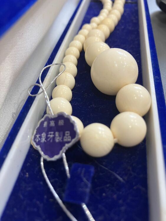 象牙　ネックレス（美術品・骨董品）の商品画像 - 査定依頼日：2025年11月13日 - 最高査定価格：1,000円