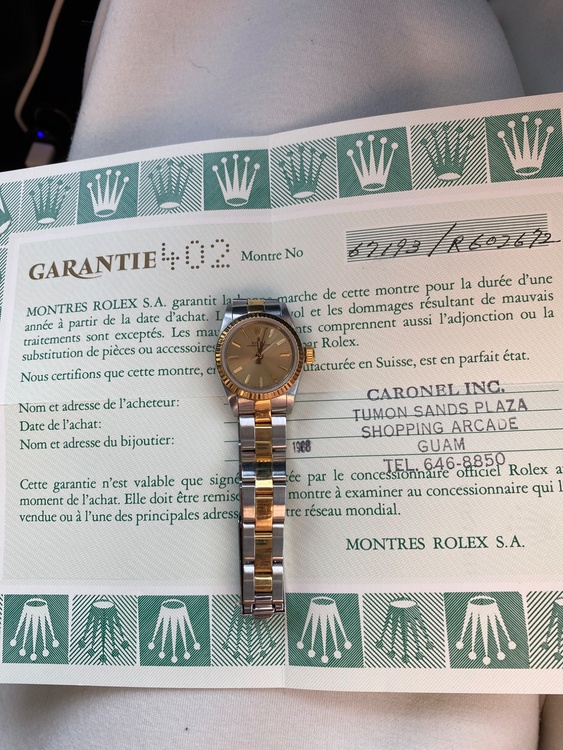 ロレックス その他 67193/R60267（高級時計）の商品画像 - 査定依頼日：2026年3月9日 - 最高査定価格：800,000円