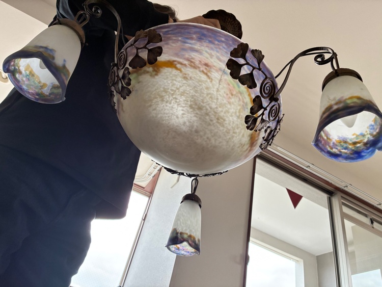 アールデコ調シャンデリア（美術品・骨董品）の商品画像 - 査定依頼日：2026年4月19日 - 最高査定価格：5,500円