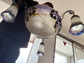 アールデコ調シャンデリア（美術品・骨董品）の商品画像 - 査定依頼日：2026年4月19日 - 最高査定価格：5,500円