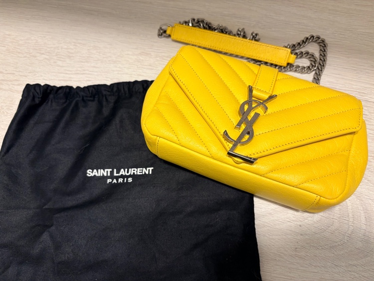 SAINT LAURENTロゴチェーン ショルダーバッグ イエローポシェット（ブランドバッグ）の商品画像 - 査定依頼日：2026年10月3日 - 最高査定価格：47,000円