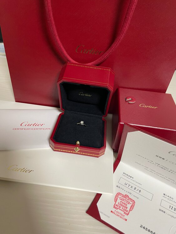 カルティエ　エンゲージリング　ソリテール（宝石）の商品画像 - 査定依頼日：2025年2月7日 - 最高査定価格：40,000円