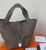 エルメスHERMES ピコタンロック mm エトゥープ　シルバー金具