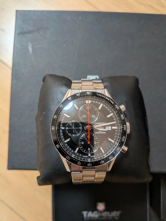 カレラタキメータークロノレーシング（高級時計）の商品画像 - 査定依頼日：2026年2月14日 - 最高査定価格：230,000円