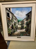 人見友紀 油彩 コザニ村 ギリシャ（美術品・骨董品）の商品画像 - 査定依頼日：2026年5月28日 - 最高査定価格：20,000円