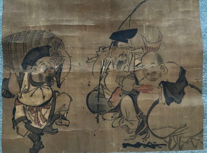 大黒様　絹本紙表装（美術品・骨董品）の商品画像 - 査定依頼日：2026年1月9日 - 最高査定価格：3,000円