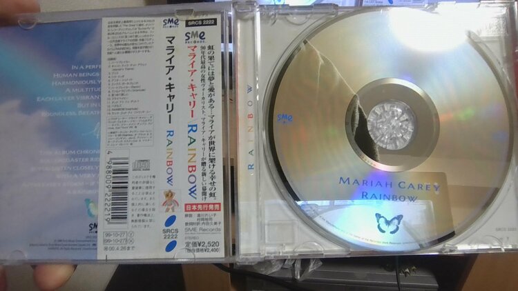 マライアキャリー　RAINBOW（CD・DVD）の商品画像 - 査定依頼日：2026年1月6日 - 最高査定価格：100円