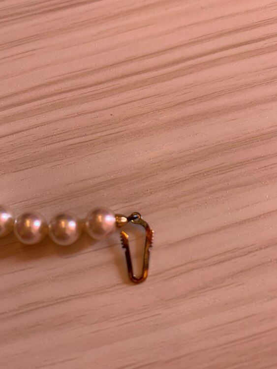 パールネックレス　イニシャルM入り（宝石）の商品画像 - 査定依頼日：2025年3月8日 - 最高査定価格：100,000円