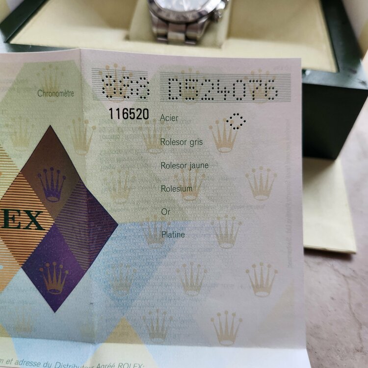 116520（高級時計）の商品画像 - 査定依頼日：2026年1月8日 - 最高査定価格：3,500,000円