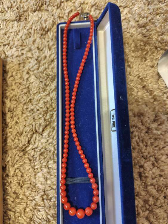 赤珊瑚のネックレス（宝石）の商品画像 - 査定依頼日：2025年4月23日 - 最高査定価格：100,000円